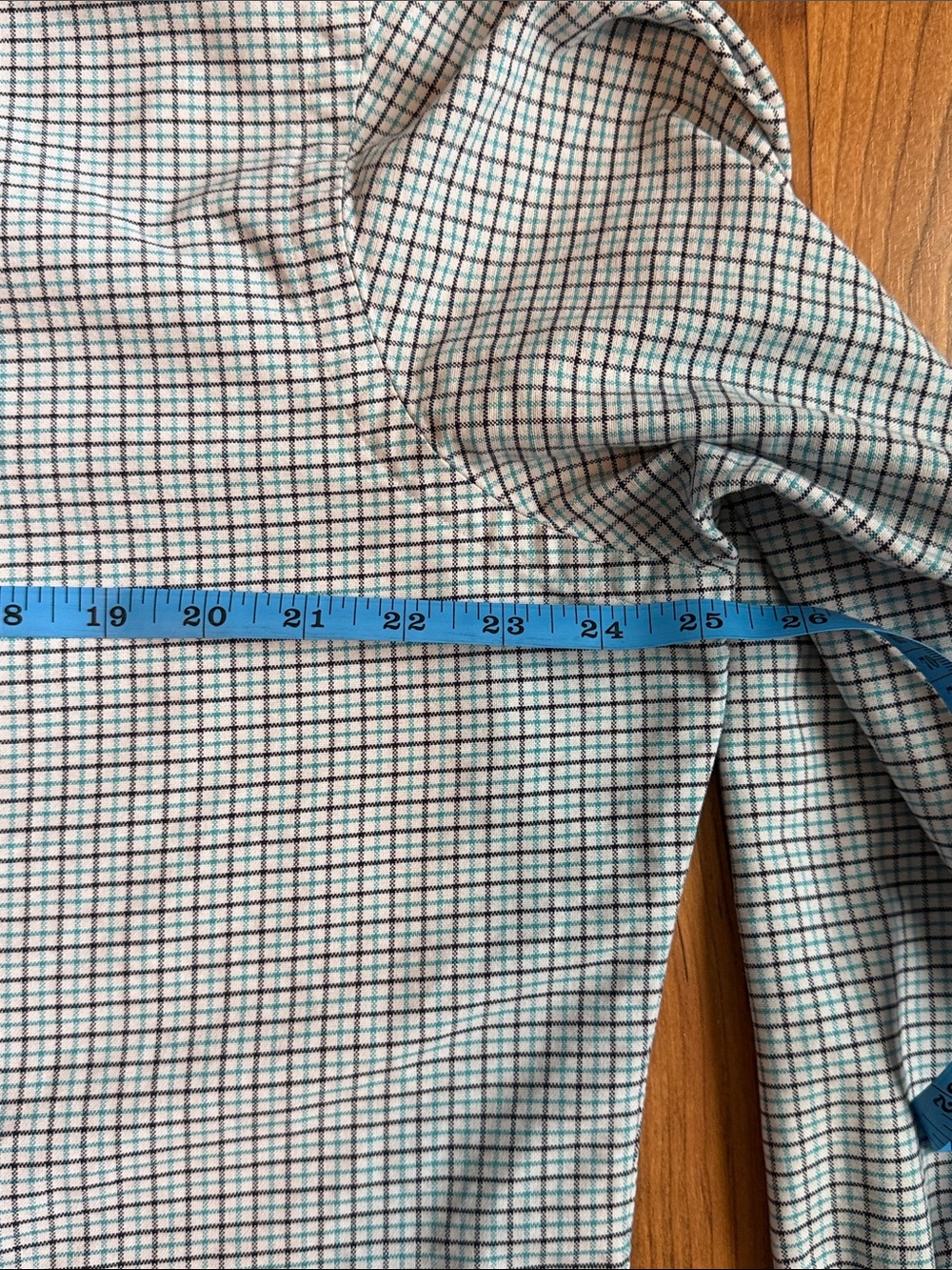 Ralph Lauren Light Blue and Navy Micro-Check Button-Down Shirt - Picture 8 of 14